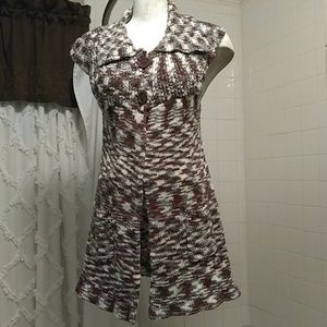 Charlotte Russe Brand Sleeveless Cardigan